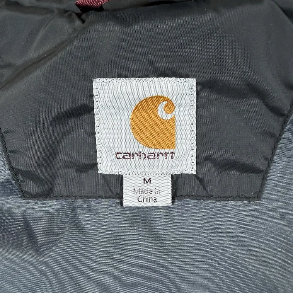 NWT Carhartt Gilliam Jacket Men's Medium Black Insulated Quilted Full Zip